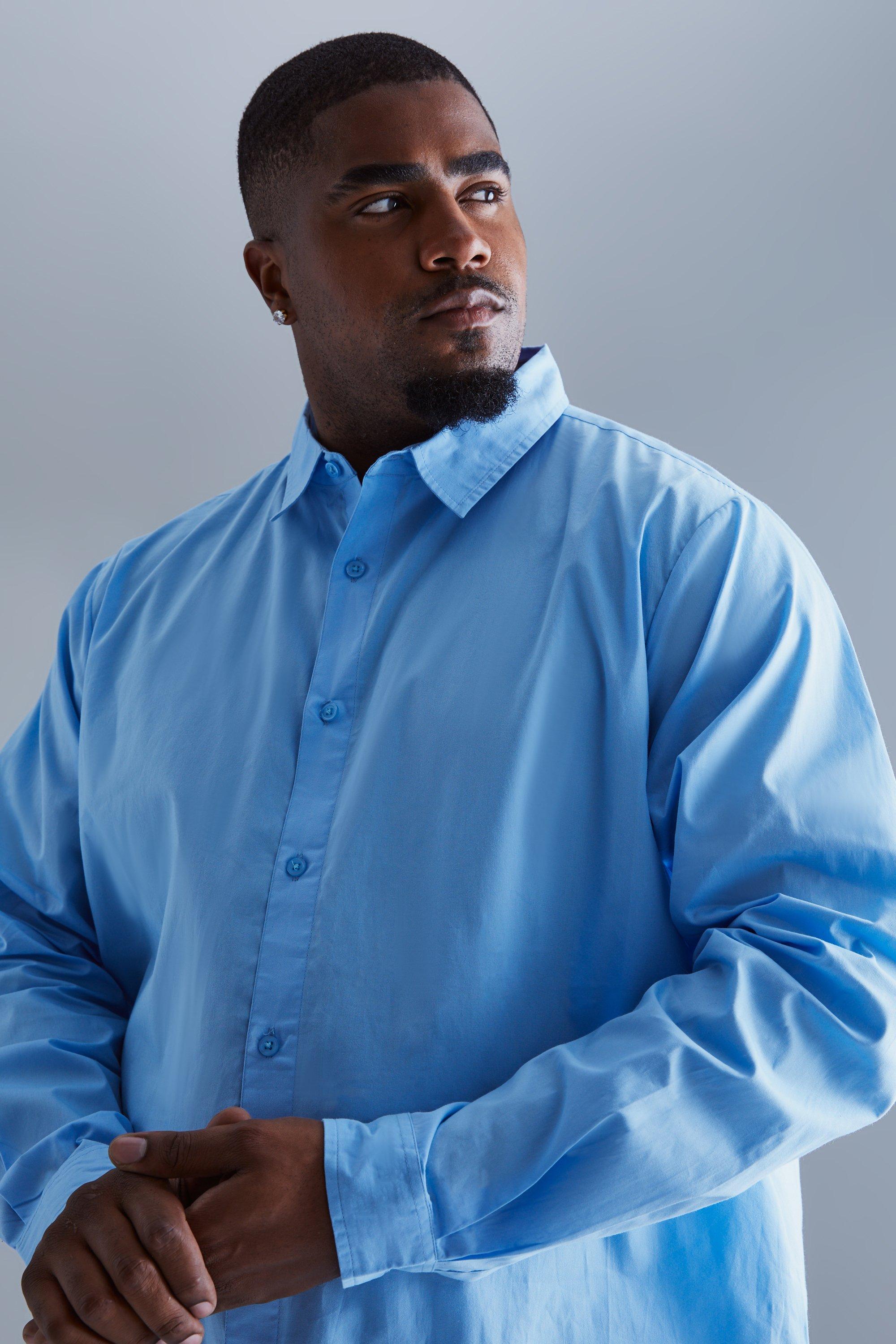 Plus Peached Poplin Long Sleeve Shirt boohoo IE